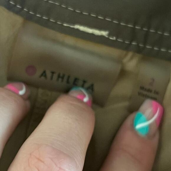 Athleta Whatever Skort Skirt Tan Flare Activewear Stretch Size 2 Style 39233 - Picture 7 of 9